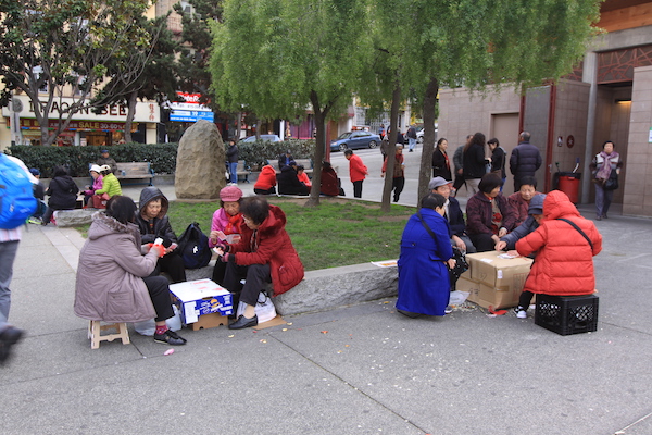 Les joueurs de cartes de Portsmouth Square