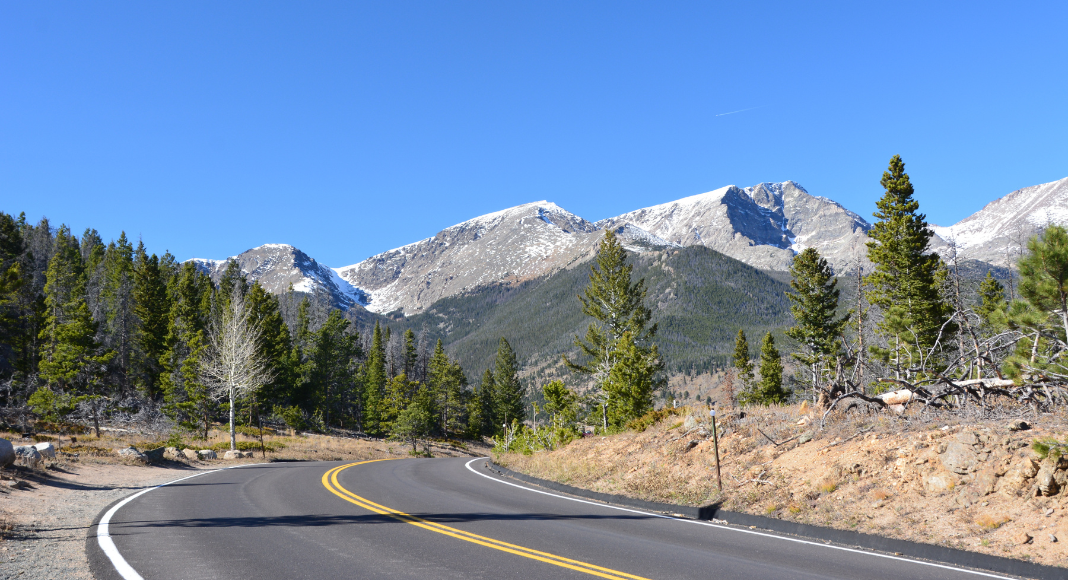 Route parc national Rocky Mountain