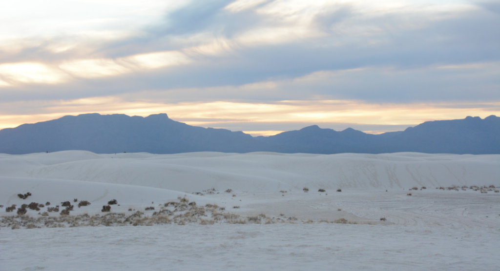 Montagnes parc national White Sands