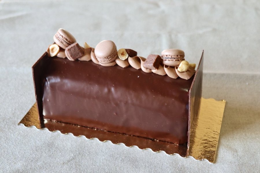 La bûche Chocolate Hazelnut de Thorough Bread and Pastry. Crédit : Thorough Bread and Pastry. 